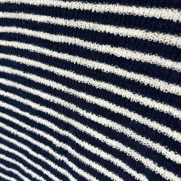 || Madewell || Sleeveless Striped Knit Shirt Navy and White Striped - Picture 6 of 11